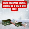 thumbnail image 6 of Christmas House Printed Rectangular Cookie Tins Set (2-Count) – Festive Holiday Storage for Cookies, Candies & Gifts | Decorative Christmas Tin Boxes with Lids, 6 of 6