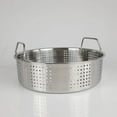 thumbnail image 3 of Stainless Steel Steamer Basket Thicken Food Steamer Basket for Steaming Sum Dumplings Buns Vegetables Meat Fish Rice, 3 of 4