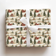 Russellville Farmhouse - Christmas Wrapping Paper Roll - Gift Wrap for Holidays, Birthdays, Christmas