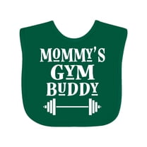 Inktastic Mommy Gym Buddy Fitness Gift Boys or Girls Baby Bib