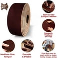 thumbnail image 3 of ELW Burgundy Latigo Leather 5-6 oz. 2-2.4mm Straps, Belts, Strips 2-1/4" 5.7cm Wide X 72" 1.8m Length Full Grain Leather Cowhide DIY Arts & Craft Projects, Clothing, Jewelry, Wrapping, 3 of 7