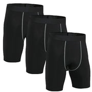 LANBAOSI 3 Pack Boys Compression Shorts Active Underwear Performance Boxer Briefs Size 12