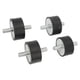 thumbnail image 5 of 4PCS Engine Isolator Mount 3022071 Front and Rear Galvanized Iron and Rubber Replacement for Polaris Sportsman 335 400, 5 of 5