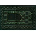 thumbnail image 1 of Ahgly Company Indoor Rectangle Persian Turquoise Blue Traditional Area Rugs, 5' x 7', 1 of 4