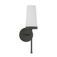 thumbnail image 2 of Matte Black One Light Wall Sconce from the Haynes Collection, 2 of 5