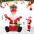 thumbnail image 4 of InfleasJoiy 10FT Rotating Hat Santa Claus Christmas Inflatable Decoration, 4 of 6