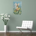 thumbnail image 4 of Framed Rabbit in Wildflowers Canvas Print Posters Vintage Spring Wall Art Flower Field Rabbit Portrait Floral Spring Bunny Easter Wall Decor,Ready To Hang Poster, 4 of 5