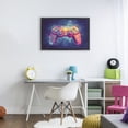 thumbnail image 3 of Stupell Industries Contemporary Futuristic Cosmic Game Controller Black Floating Frame Canvas Art, 25 x 17, by Creative Studio, 3 of 8