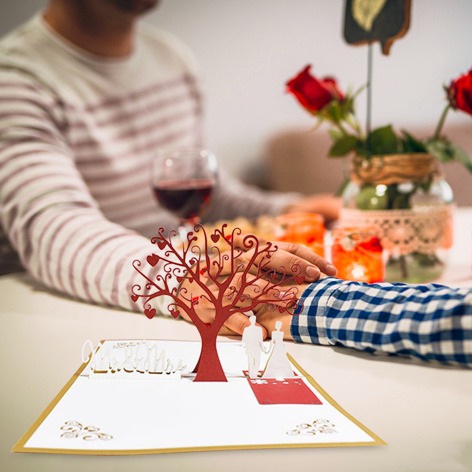 Valentines Day Cards Pop-up Greetings Pop-up Folding Valentine Card Paper Craft with Surprise Element Heartfelt Message for Loved Ones Friends