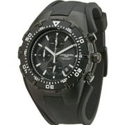 JG5300-12 Stealth Black Chronograph Watch with Rubber Strap