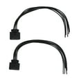 thumbnail image 2 of 1J0 973 733, ABS Pigtail Wiring Connector 2Pcs 6 Pin Wired Connector  For TT MK2, 2 of 8
