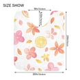 thumbnail image 5 of Yayeee Bath Rugs for Bathroom Floor Set of 2 Non Slip Fluffy Soft Absorbent Mat, White Floral Orange, 5 of 7