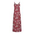 thumbnail image 5 of IROINNID Women's Sundress Summer Boho Printed Hoop Sling Beach Maxi Dress With Pockets V-Neck Dress, 5 of 5