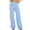Blue, variant on Wide Leg Yoga Pants No Front Seam High Waist Workout Pants(Vermilion-M)