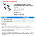 thumbnail image 2 of Front Ball Joint Sway Bar Link Kit - Compatible with 1998 - 2004 Cadillac Seville 1999 2000 2001 2002 2003, 2 of 2