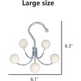 thumbnail image 5 of Large 360° Rotating Wallet Organizer for Closet, Wallet Hooks, Handbag Organizer, Backpack, Belt, Clothes Storage and Organization (5 Hooks), 5 of 5
