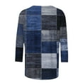 thumbnail image 4 of LiMoi Womens Summer Tops Casual Dressy 3/4 Sleeve Tops for Women Plus Oversized Tee Shirts Plus Size Color Block 3/4 Sleeve Tops New Arrivals, 4 of 5