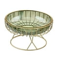 thumbnail image 1 of Cesta de frutas de alambre de Metal, frutero de gran capacidad, soporte para cesta de aperitivos y pan vegetal para decoración de mesa de comedor de e Verde L, 1 of 7