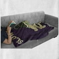 thumbnail image 6 of Sloth Soft Flannel Fleece Throw Blanket, Funny Cartoon Scenery Animal Turtle Snail on Top of Each Other Slow down Phrase, Cozy Plush for Indoor and Outdoor Use, 70" x 90", Multicolor, by Ambesonne, 6 of 6