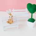 thumbnail image 3 of 5pcs Miniature Landscape Bench Ornament Home Decoration Mini Wooden Garden Bench, 3 of 9