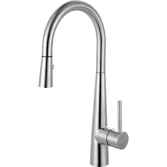 Franke FFP3450 High-Arch Gooseneck Single Lever Handle Pull-Out Spray Kitchen Prep Faucet