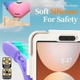 thumbnail image 5 of Case For Samsung Galaxy Tab A11,Anti Drop Silicone+PC Layer Protective Case Handle Stand ,Shoulder Strap, Heavy Duty Shockproof Three Proof Tablet Protective Case,Colorful Pink,For Galaxy Tab A11, 5 of 10