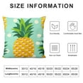 thumbnail image 5 of COMIO  Cute Pineapples Throw Pillow Cover Decorative Square Pillowcase Throw Cushion Case for Bedroom, Living Room, Sofa, Couch and Bed, 5 of 5