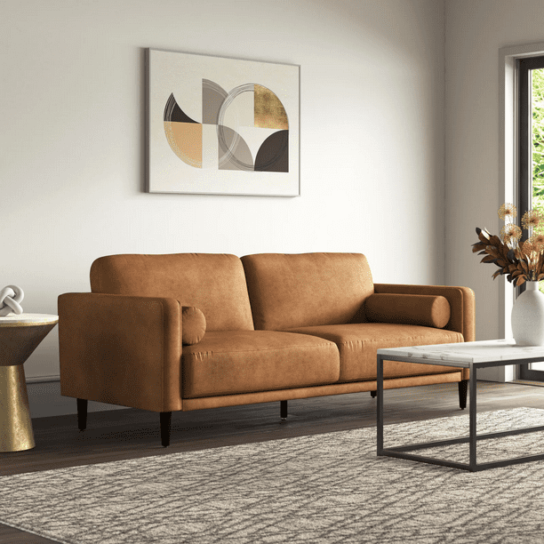Homfa 3 Seater Sofa, 78.9'' Modern Large Upholstered Lounge Couch with ...
