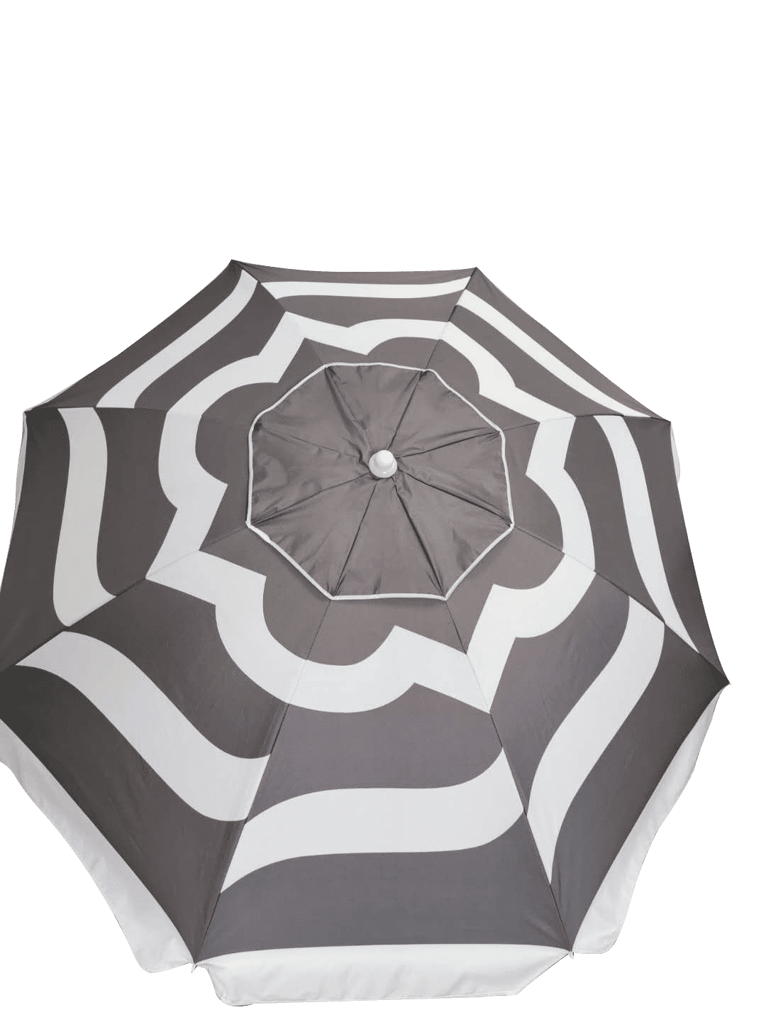 Palm Beach 84 inch Printed Beach Umbrella with Assorted Color Stripes