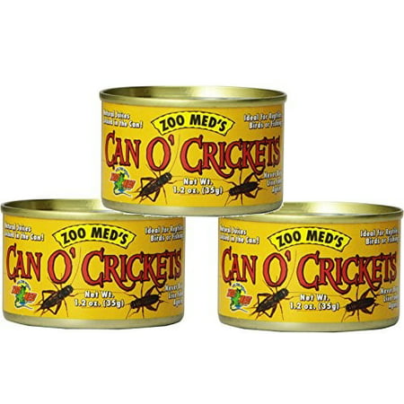 Zoo Med Can O' Crickets Reptile & Bird Food, 1.2 (Best Food For Crickets)