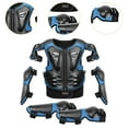 thumbnail image 3 of Ysyqkn Kids Motorcycle Guard Suit with Elbow Knee Pads Children Full Protection Chest Blue, 3 of 6