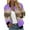 Purple, variant on Herrnalise Women's Bomber Jacket Casual Coat Zip Up Outerwear Windbreaker Floral Prints Overcoat With Pockets Purple,M