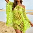 thumbnail image 2 of Womens Bathing Suit Cover Up Pullover Mesh Top Coverup Shawl, 2 of 5