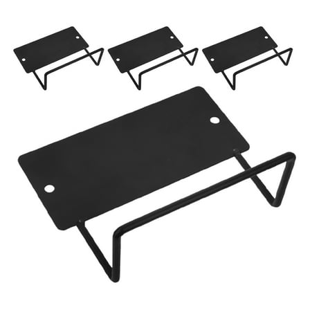 AURARMLET 4Pcs Mattress Stoppers for Bed Frame with Sturdy Iron Material and Easy Installation Black