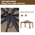 thumbnail image 6 of INTER HUT 13x11 Metal Patio Gazebo, Outdoor Gazebo Canopy Tent for Backyard with Mesh Privacy Curtains, 6 of 8