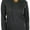Charcoal Grey, variant on Women's Long Sleeve Kangaroo Pocket Pullover Hoodie - Small
