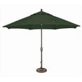 thumbnail image 1 of SimplyShade 11 ft. Catalina Octagon Push Button Tilt Market Umbrella  Forest Green, 1 of 2