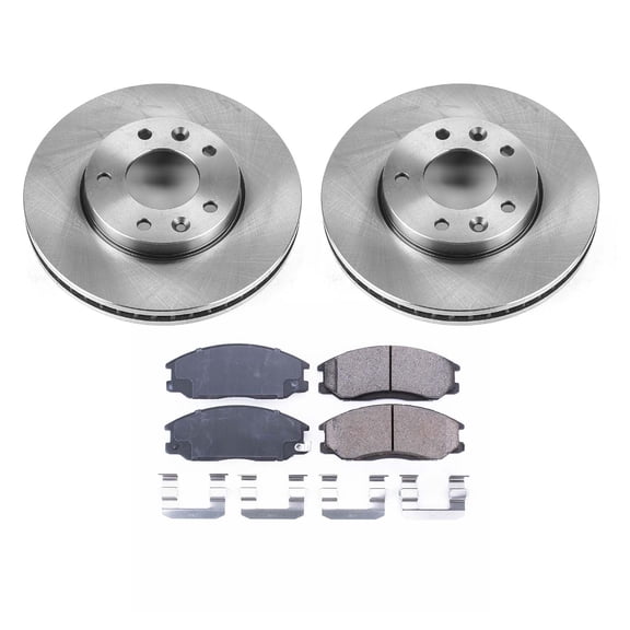 Ultimate Brakes Front Ceramic Brake Pad and Rotor Kit with Hardware WM80796