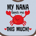 thumbnail image 4 of Inktastic Nana Loves Me Grandson Boys or Girls Baby Bib, 4 of 4