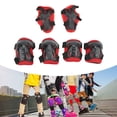 thumbnail image 3 of Ensemble de Protection pour Patinage à Roulettes 6 Pcs / Ensemble Genouillères Coudières Palmières Ajustables pour 6-18 Ans, 3 of 8