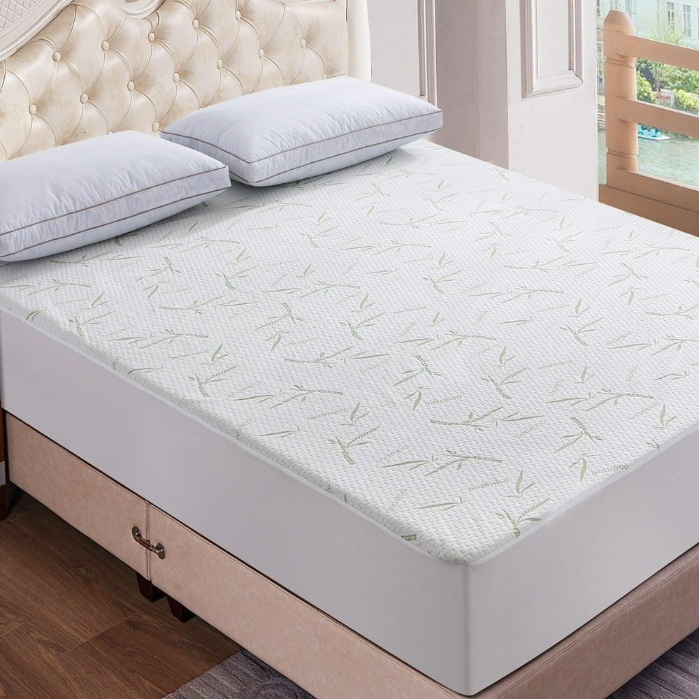 Bamboo Waterproof Mattress Protector Queen Size ...