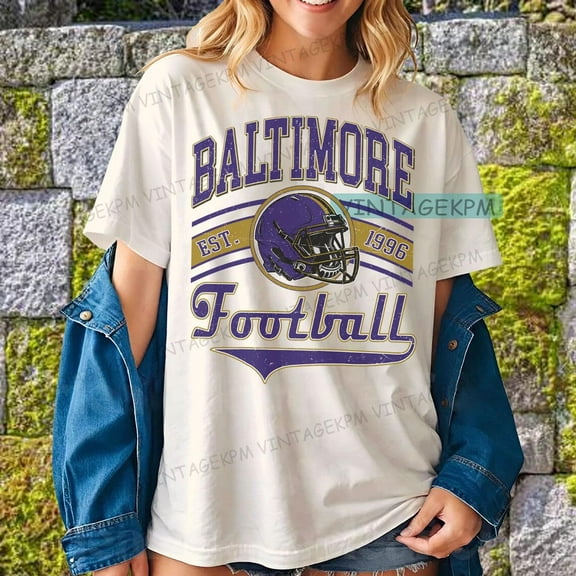 Vintage Baltimore Football tee, Game day Football, Unisex T-Shirt