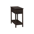thumbnail image 1 of Monarch Specialties Accent Table, 2 Tier, End, Side Table, Narrow, Nightstand, Bedroom, Storage Drawer, Lamp, Brown Veneer, Transitional, 1 of 3