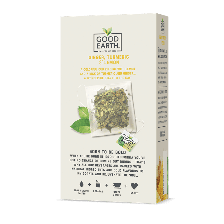 Good Earth Sensorial Blends Caffeine Free Ginger, Turmeric & Lemon