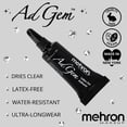 thumbnail image 3 of Maquillaje adhesivo Mehron AdGem con 30 diamantes de imitación, 5 ml, vegano, 3 of 6