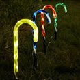thumbnail image 4 of Christmas Candy Cane Outdoor Lighted Decorations Waterproof IP65 8 Lighting Modes Garden Pathway Yard Holiday Decorative Lamp with Wooden Stakes, 4 of 9