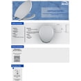 thumbnail image 5 of asiento para baño bisagras ajustables alargado blanco plástico, 5 of 5