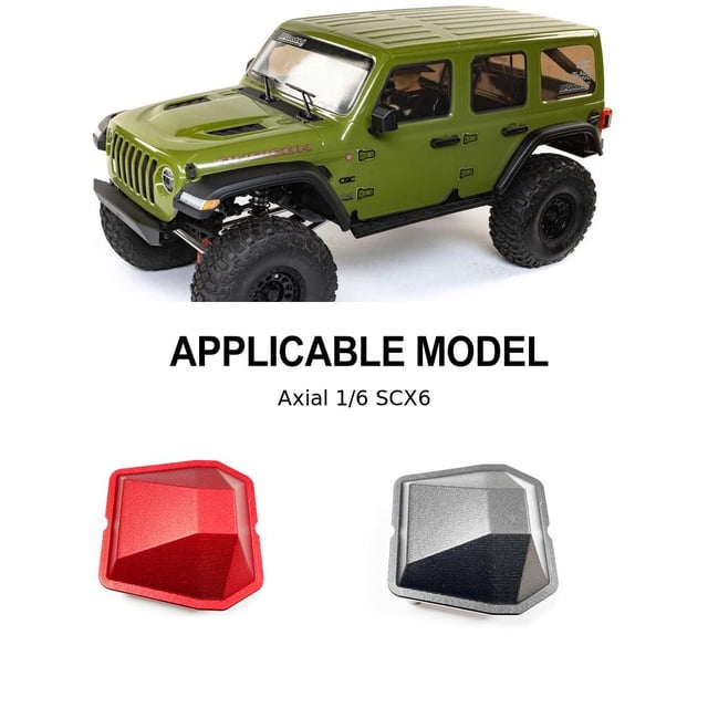 maskred 1pcs Wear-resistant Axle Cover For Axial 1/6 SCX6 RC Car Accessories RC Car Part Black