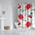 thumbnail image 3 of Waterproof Pioneer Shower Curtain 72x84 Inch Colorful Floral Polyester Unique Shower Curtain for Bathroom Hotel Home Decor with 12 Plastic Hooks, 3 of 5