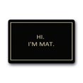 thumbnail image 1 of RYLABLUE Hi I'm Mat Pattern Doormat Floor Mats Rugs Outdoors/Indoor Doormat Size 23.6x15.7 inches, 1 of 1